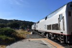 Two GEs get ready to lead Amtrak California Zephyr Train # 5 out of MTZ